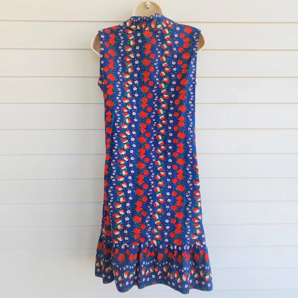 Vintage 60s cotton floral shift dress by Kay Whitner - Picture 5 of 7